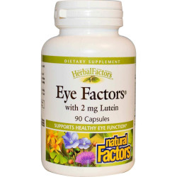 Вітаміни для очей з лютеїном, Eye Factors, Natural Factors, 90 капсул