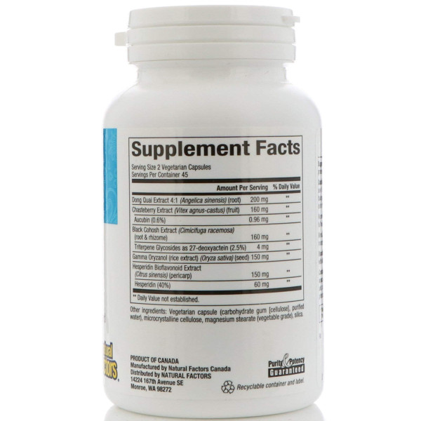 Вітаміни при менопаузі, Menopause Formula, Natural Factors, 90 капсул