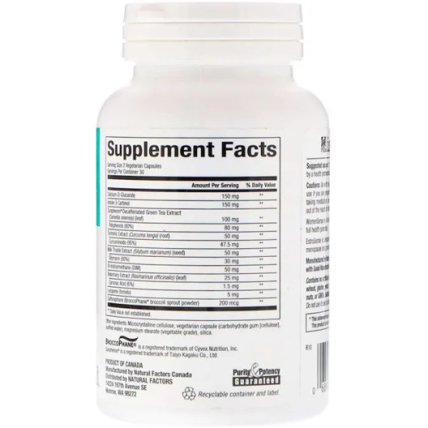 Гормональный баланс, EstroSense, Natural Factors, для женщин, 60 капсул