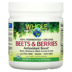 Антиоксиданти, Natural Factors Whole Earth & Sea Beets & Berries, 187 г