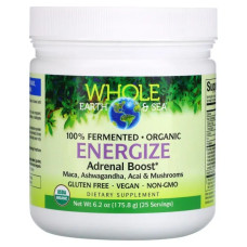 Поддержка надпочечников, Natural Factors Whole Earth & Sea Energize Adrenal Boost, 175.8 г