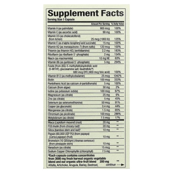 Мультивітаміни та мінерали для чоловіків, Whole Earth & Sea, Men's Multi, Natural Factors, 60 вегетаріанських капсул