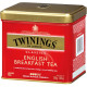 Англійська чай, сніданок, English Tea, Twinings, Classics, листової, 200 г