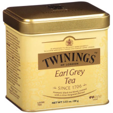 Чай Ерл Грей, листовий, легкий, Twinings Earl Grey Tea, 100 г