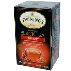 Чай чорний з ягодами, Twinings Black Tea, 20 пак. (40 г.)