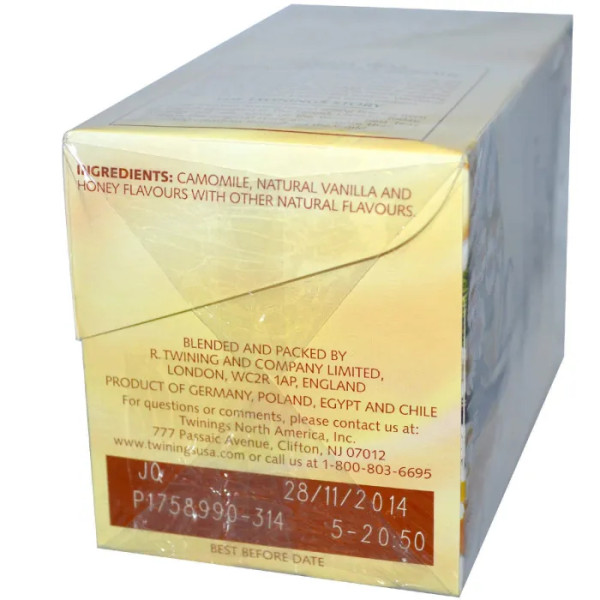 Чай з ромашкою, без кофеїну, Herbal Tea, Camomile, Twinings, 20 пакетиків, 32 г