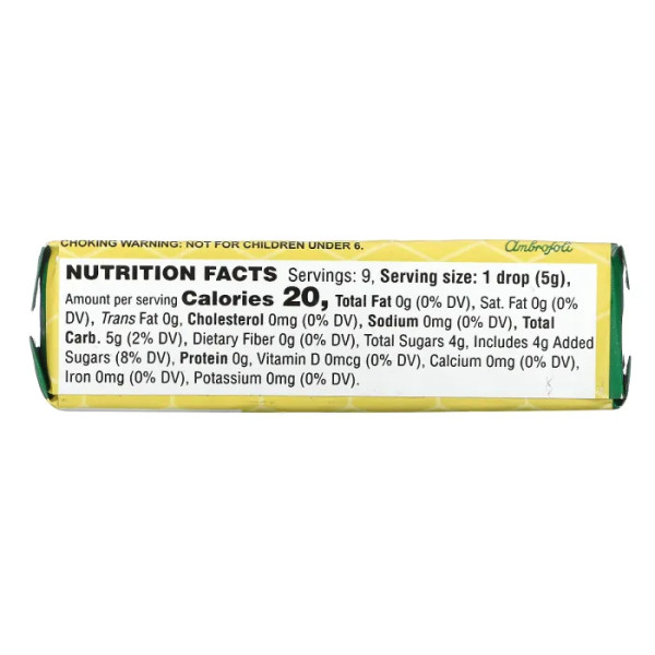 Медово-лимонні льодяники від кашлю, Honey Lemon Cough Drops, Honees, 45 г