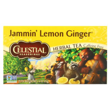 Трав'яний чай без кофеїну смак лимон та імбир, Celestial Seasonings Herbal Tea, 20 пакетиків 45 г
