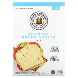 Смесь для хлеба и пиццы без глютена, King Arthur Flour Bread + Pizza Mix, 517 г