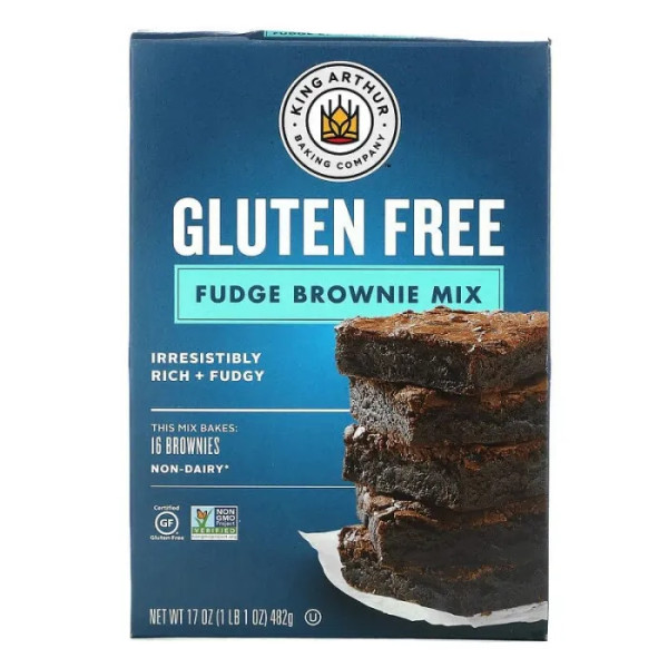 Смесь для брауні з помадкою, Fudge Brownie Mix, King Arthur Flour, без глютена, 482 г