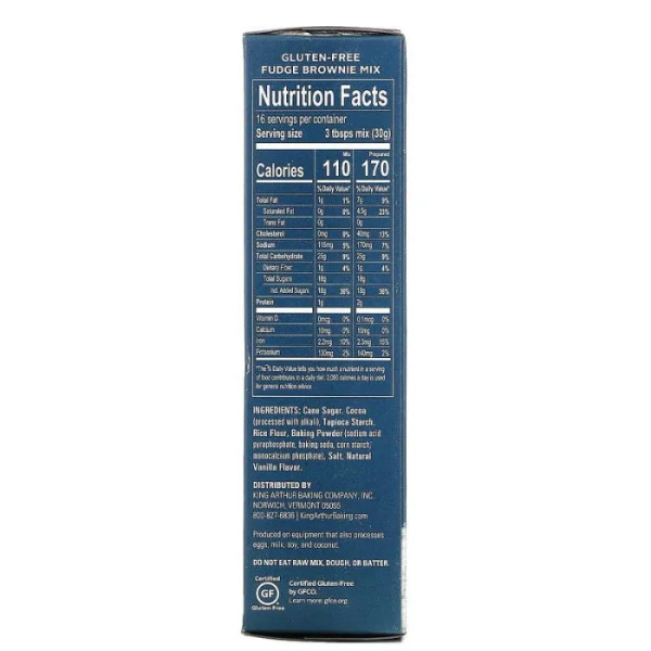 Смесь для брауні з помадкою, Fudge Brownie Mix, King Arthur Flour, без глютена, 482 г