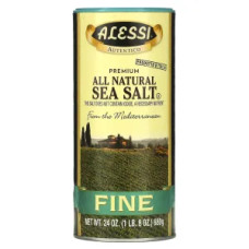 Морська сіль дрібна Sea Salt Alessi, натуральна, преміум, 680 г