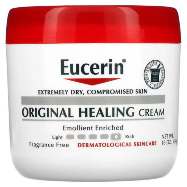 Крем заспокійливий для сухої, проблемної шкіри, Original Healing Creme, Eucerin, оригінальний, лікувальний, без запаху, 454 г