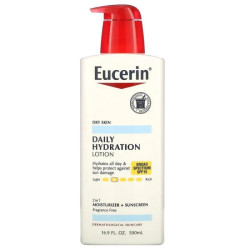 Лосьон для тела SPF 15, Eucerin Daily Hydration Lotion, увлажняющий, без парабенов, 500 мл
