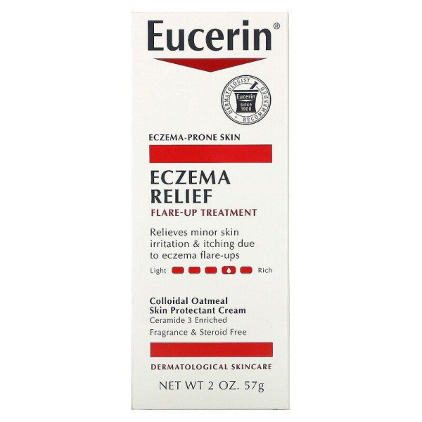 Крем миттєвої терапії, Flare-Up Treatment, Eucerin, Eczema Relief, 57 г