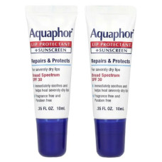 Сонцезахисний бальзам для губ SPF 30, Aquaphor Lip Protectant + Sunscreen, 2 тюбики по 10 мл