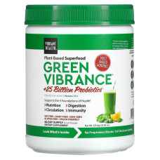 Суперфуд, Green Vibrance, Version 19.1, Vibrant Health, 675.6 г, +25 млрд пробиотиков