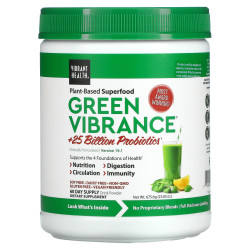 Суперфуд, Green Vibrance, Version 19.1, Vibrant Health, 675.6 г, +25 млрд пробіотиків