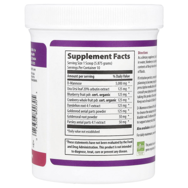 D-Манноза, UT Vibrance, Version 1.1, Vibrant Health, підтримка здоров'я сечовивідних шляхів, 58.75 г