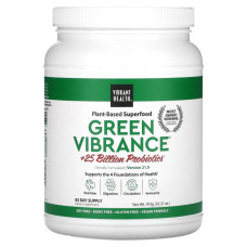 Суперфуд, Vibrant Health Green Vibrance, Version 21.0, +25 млрд пробіотиків, 913 г.