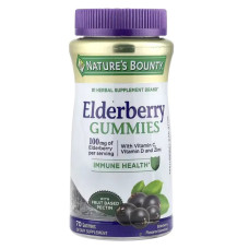 Бузина для імунітету жувальні, Nature's Bounty Elderberry, з вітаміном C, вітаміном D та цинком, 70 жувальних цукерок