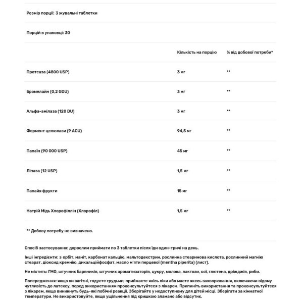 Ферменти папайї, Super Papaya Enzyme, Nature's Bounty, смак м'яти, 15 мг, 90 жувальних таблеток