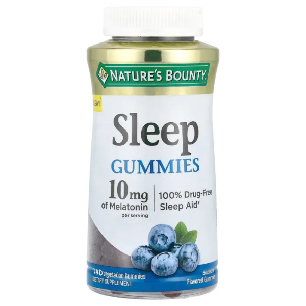 Поліпшення сну, Sleep Gummies, Nature's Bounty, смак чорниці, 140 жувальних таблеток