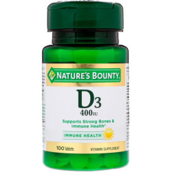 Витамин D3 400 МЕ, Nature's Bounty Vitamin D3, 100 таблеток