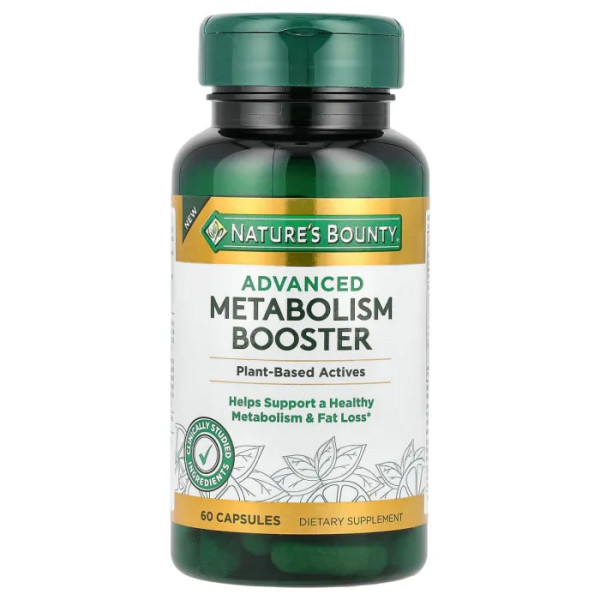 Жироспалювач, Advanced Metabolism Booster, Nature's Bounty, 60 капсул