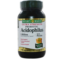 Пробіотик з пектином, Nature's Bounty Probiotic with Pectin, 100 капсул
