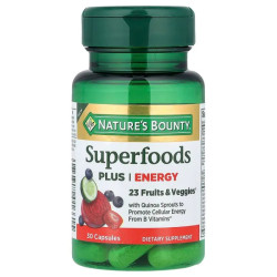 Суперфуды плюс энергия, Superfoods Plus Energy Nature's Bounty, 30 капсул