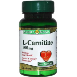 L-карнитин тартрат, Nature's Bounty L-Carnitine Tartrate, 30 таблеток