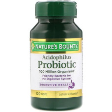 Пробиотики, Nature's Bounty Acidophilus Probiotic, 120 таблеток