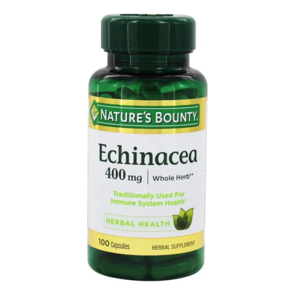 Эхинацея (Echinacea), Nature's Bounty, 400 мг, 100 капсул