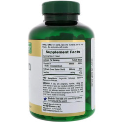 Кальций 500 мг, с витамином D3, Calcium with Vitamin D3 Nature's Bounty, 300 таблеток