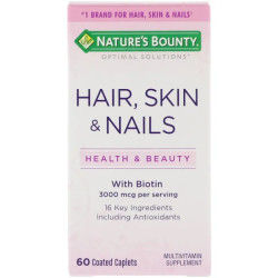 Витамины для волос, кожи и ногтей, Nature's Bounty Hair, Skin & Nails, 60 таблеток