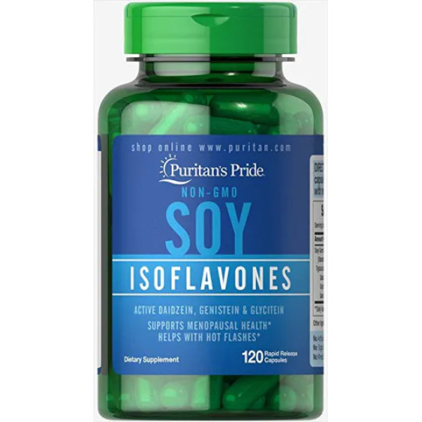 Ізофлавони сої, Soy Isoflavones, Puritan's Pride, 750 мг, 120 капсул швидкого вивільнення
