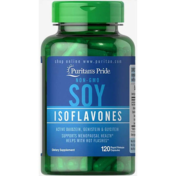 Ізофлавони сої, Soy Isoflavones, Puritan's Pride, 750 мг, 120 капсул швидкого вивільнення