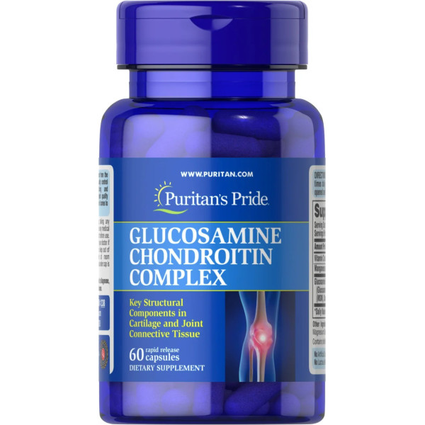 Глюкозамін хондроїтин, Glucosamine Chondroitin Complex, Puritan's Pride, 60 капсул