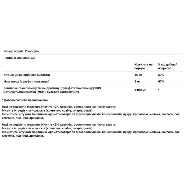 Глюкозамін хондроїтин, Glucosamine Chondroitin Complex, Puritan's Pride, 60 капсул