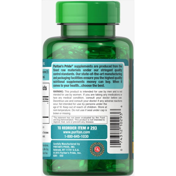 Со Пальметто, Saw Palmetto, Puritan's Pride, стандартизований екстракт, 320 мг, 60 гелевих капсул