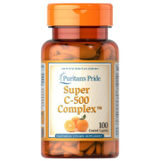 Комплекс витамина C, Puritan's Pride Super C-500 Complex, 100 капсул