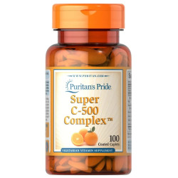 Комплекс вітаміну C, Puritan's Pride Super C-500 Complex, 100 капсул