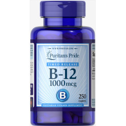 Витамин B12 1000 мкг, Puritan's Pride Vitamin B-12, 250 каплет