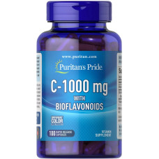 Вітамін C з біофлавоноїдами 1000 мг, Puritan's Pride Vitamin C with Bioflavonoids, 100 капсул