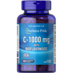 Вітамін C з біофлавоноїдами 1000 мг, Puritan's Pride Vitamin C with Bioflavonoids, 100 капсул