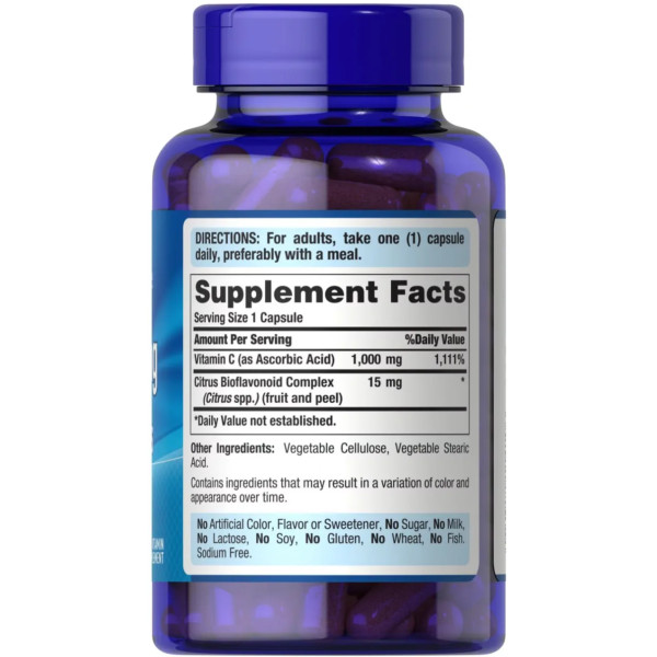 Вітамін С з біофлавоноїдами, Vitamin C with Bioflavonoids, Puritan's Pride, 1000 мг, 100 капсул