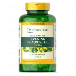 Масло вечерней примулы с ГЛК 1300 мг, Puritan's Pride Evening Primrose Oil, 30 гелевых капсул