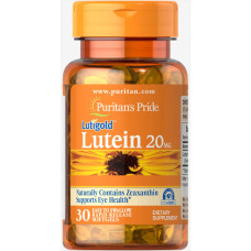 Лютеїн 20 мг для зору, Puritan's Pride Lutein with Zeaxanthin, 30 капсул