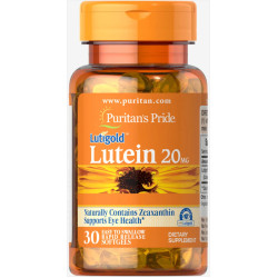 Лютеин 20 мг для зрения, Puritan's Pride Lutein with Zeaxanthin, 30 капсул